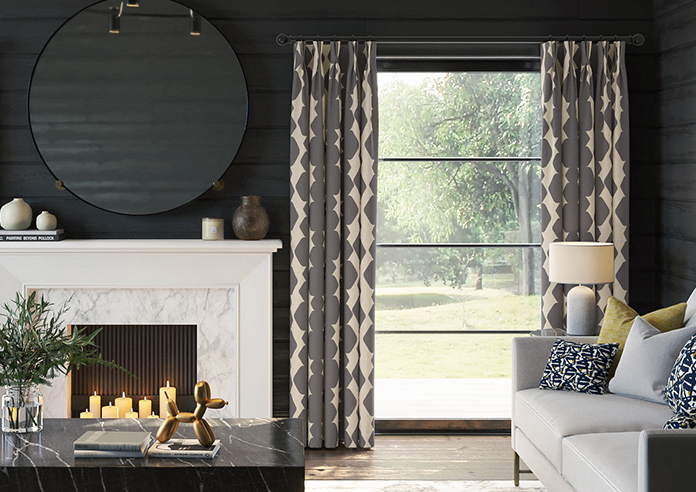 Construct, Warm Black - Made to Measure Curtains - Image 3
